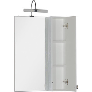 Зеркало-шкаф Aquanet Честер 60 белый/серебро (182681)