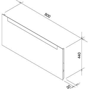 Зеркало Ravak Clear 800 с подстветкой (X000000765)
