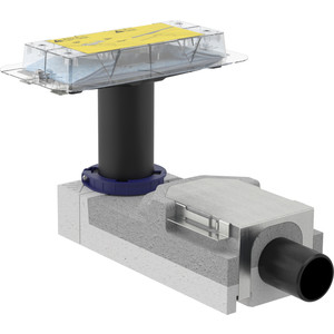 Душевой лоток Geberit CleanLine к дренажным каналам, для стяжки пола 90-220 мм (154.150.00.1)