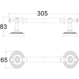 Держатель туалетной бумаги ZorG Antic бронза (AZR 07 BR)