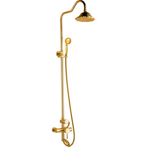 Душевая система ZorG Antic со смесителем, бронза (A 102DS-BR)