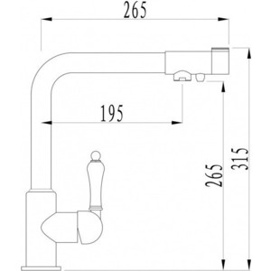 Смеситель для кухни ZorG под фильтр, хром (ZR 320 YF-33)
