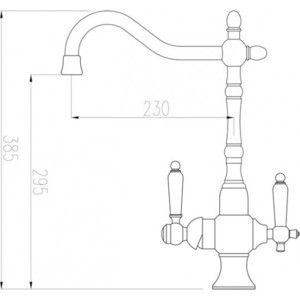 Смеситель для кухни ZorG под фильтр, бронза (ZR 336 YF-50 BR)