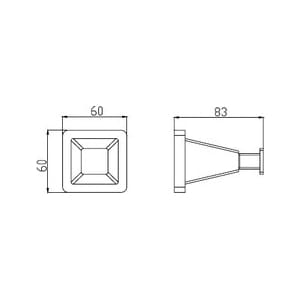 Крючок Kaiser Moderne хром (KH-1032)
