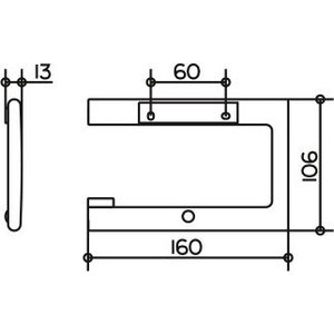 Держатель туалетной бумаги Keuco Edition 400 (11562010000)