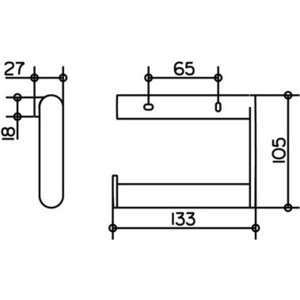 Держатель туалетной бумаги Keuco Plan (14962010000)