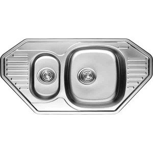 Кухонная мойка Kaiser Classic KSS-8547 угловая, нержавеющая сталь (KSS-8547)