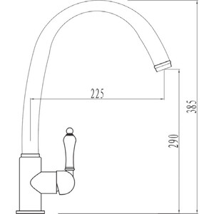 Смеситель для кухни Kaiser Vincent хром (31333)