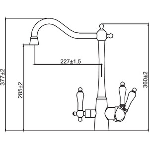 Смеситель для кухни Kaiser Vincent под фильтр, хром (31844)