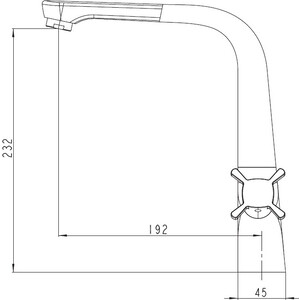 Смеситель для кухни Kaiser Cuatro хром (58033)