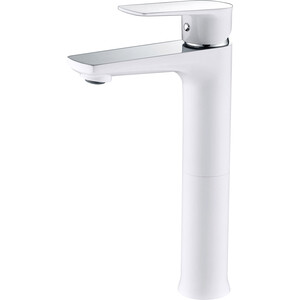 Смеситель для раковины Kaiser Atrio высокий, белый/хром (60033)