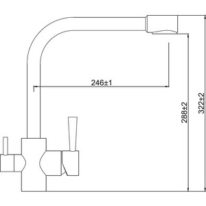 Смеситель для кухни Kaiser Merkur под фильтр белый (26044-10)