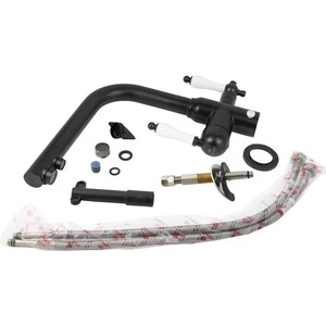 Смеситель для кухни Kaiser Vincent под фильтр, ручки керамика, черный мрамор (31144-2)