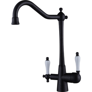 Смеситель для кухни Kaiser Vincent Marble под фильтр черный (31844-2)