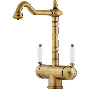 Смеситель для кухни Omoikiri Amagasaki A античная латунь (4994292)