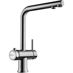 Смеситель для кухни Omoikiri Hotaru IN-WH нержавеющая сталь/белый (4994050)