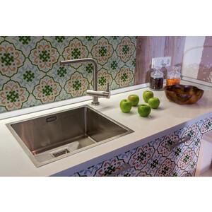 Смеситель для кухни Omoikiri Nagano BN с фильтром Pure drop Lite, нержавеющая сталь (4011.8028)