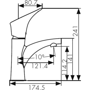 Смеситель для раковины Kaiser Calla хром (71011)