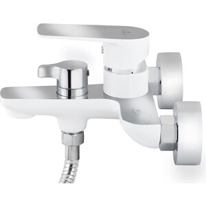 Смеситель для ванны Kaiser Atrio белый/хром с душем, хром (60022)