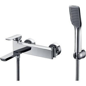 Набор смесителей Kaiser Saga для раковины, ванны, с ручным душем, хром