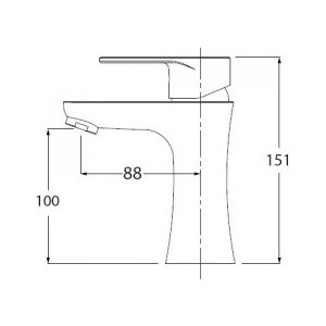 Смеситель для раковины Kaiser County хром (55211)