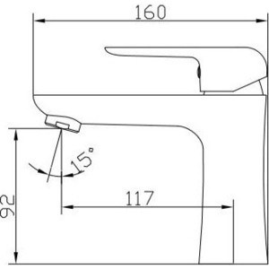 Смеситель для раковины Kaiser Glory хром (69011)