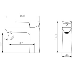 Смеситель для раковины Kaiser Glory белый (69211)