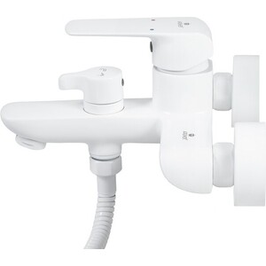 Смеситель для ванны Kaiser Glory с душем белый (69222)