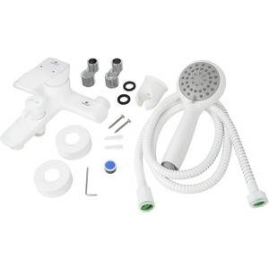 Смеситель для ванны Kaiser Glory с душем белый (69222)