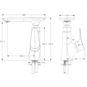 Смеситель для раковины Kaiser Modern хром (99211)