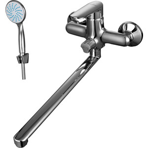 Смеситель для ванны Rossinka Silvermix с душем, хром (RS32-32)