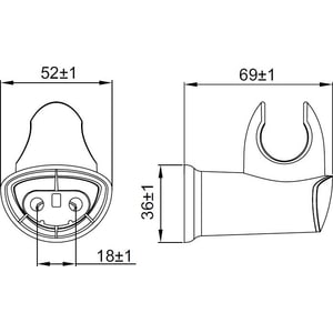 Держатель для душа IDDIS (030CP00I53)
