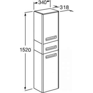 Пенал Акватон Америна белый (1A135203AM010)