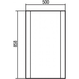 Зеркало Акватон Ария 50 (1A140102AA010)