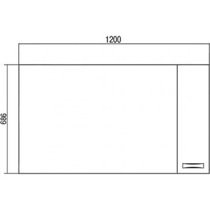 Зеркало-шкаф Акватон Диор 120 правое (1A110702DR01R)