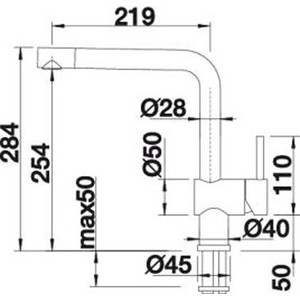 Смеситель для кухни Blanco Linus Silgranit антрацит (516698)