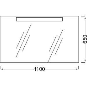 Зеркало Jacob Delafon Presquile 110x65 см (EB1110-NF)