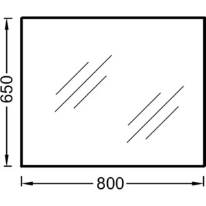 Зеркало Jacob Delafon 80x65 см (EB1098-RU)