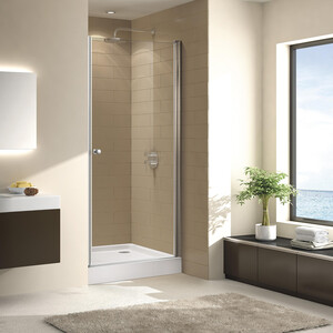 Душевая дверь Cezares Eco B-1 65x190 прозрачная, хром (ECO-O-B-1-65-C-Cr)