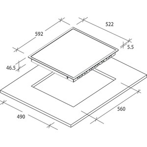 Электрическая варочная панель Candy CH 64 CCW