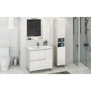 Зеркало-шкаф Comforty Верона 90 дуб белый (00004136714)