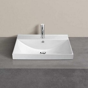 Тумба с раковиной Comforty Дублин 75 белый глянец (00004137103)