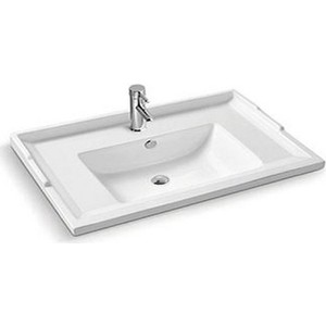 Зеркало с полкой Comforty Тбилиси 90 белый глянец (00003132632)