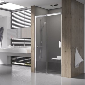 Душевая дверь Ravak Matrix MSD2 110 прозрачная, сатин, левая (0WLD0U00Z1)