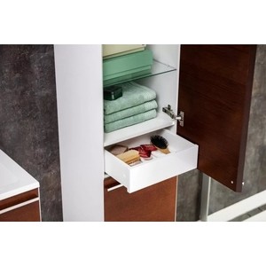 Пенал Ravak Clear SB 400 правый, корпус белый, фасад вишня (X000000764)