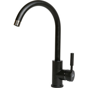 Смеситель для кухни Paulmark Holstein чёрный металлик (Ho212063-418)