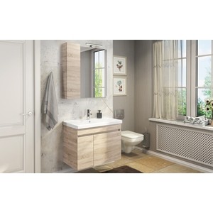 Зеркало-шкаф Comforty Тромсе 80 дуб сонома (00004142222)