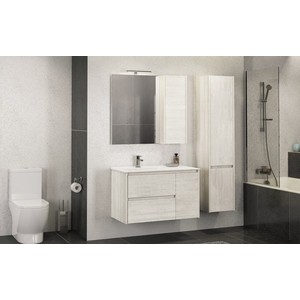 Зеркало-шкаф Comforty Бремен 90 дуб белый (00004142374)