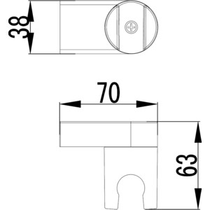 Держатель для душа Lemark Unit (LM8013C)