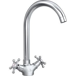 Смеситель для кухни Славен Город хром (СЛ-ДВ-И22)